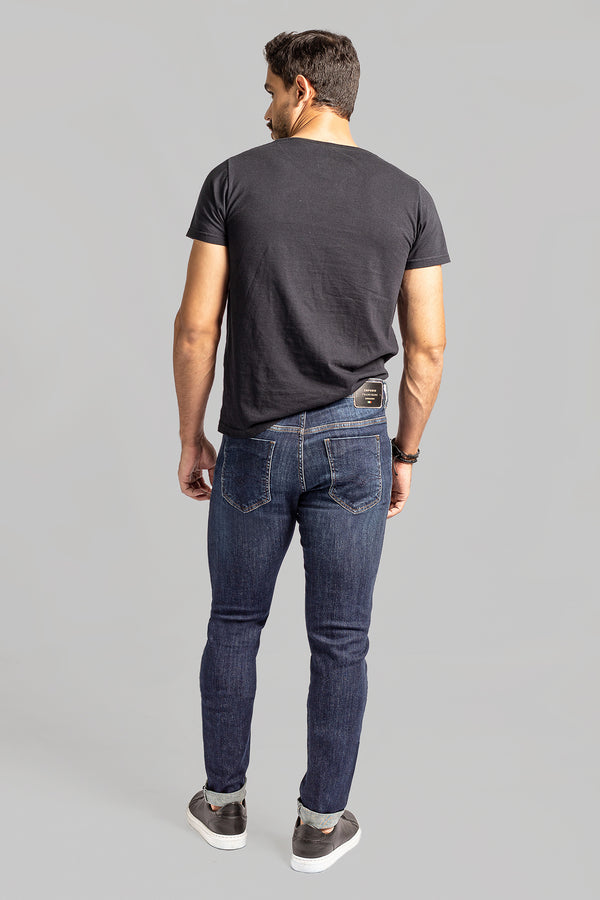 Calça Jeans Skinny Masculina Com Puídos